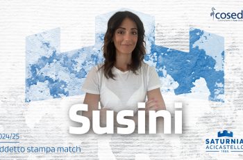 Federica Susini è Addetto Stampa Match della Cosedil Saturnia Acicastello